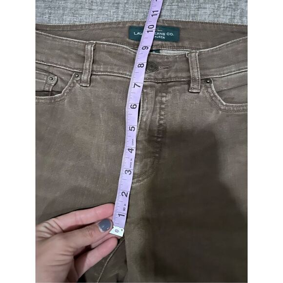 Lauren Ralph Lauren Jean Co LRL Brown Tan Heritage Jean Size 2 - Picture 9 of 10